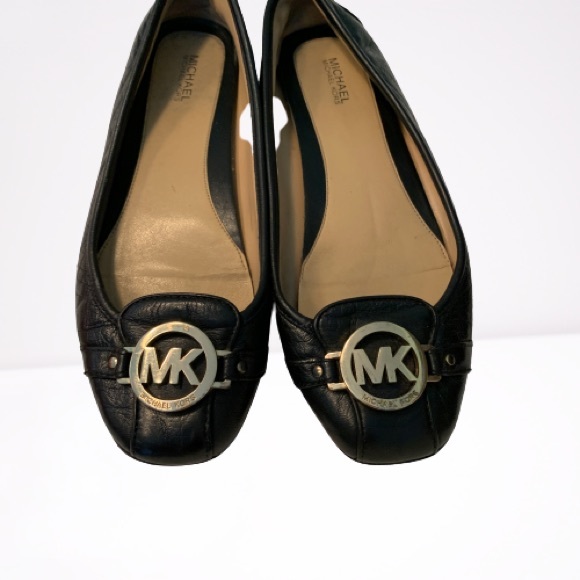 michael kors black flat shoes